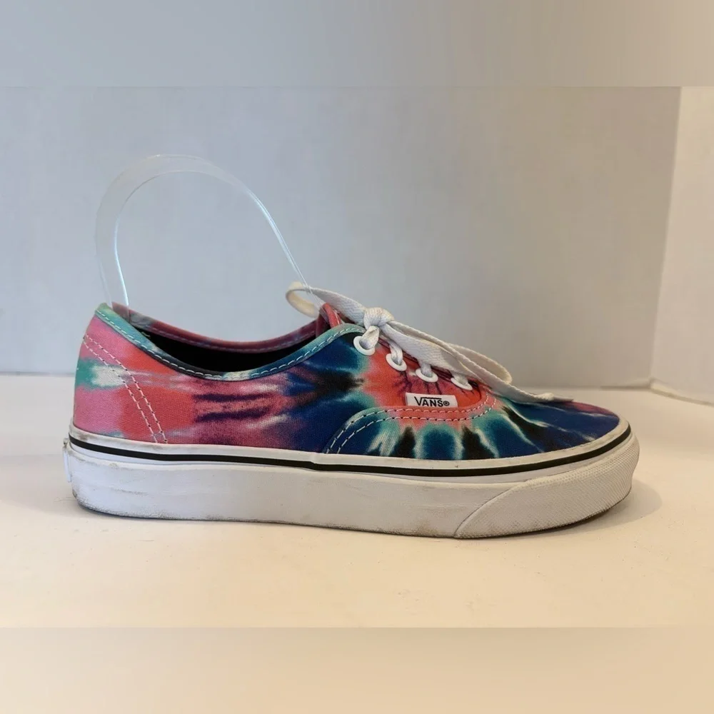 Vans tie-dye multicolored canvas sneakers size 6.5